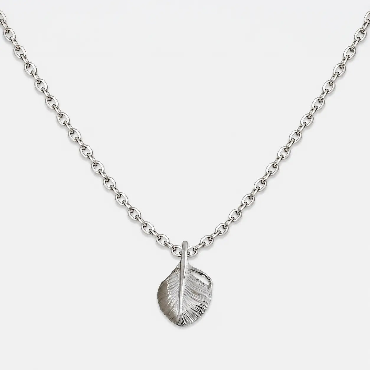 Ken Kikuchi Small Silver Feather Pendant F-35/F-36