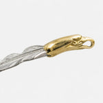 Larry Smith Copper Eagle Head Wind Cut Feather Pendant