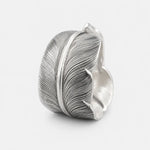 Larry Smith Eagle Head Feather Ring