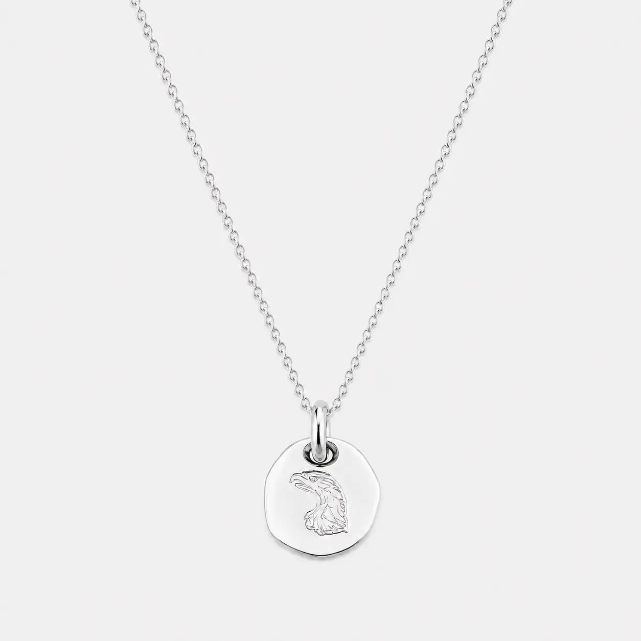 Larry Smith Eagle Head Stamped Pendant