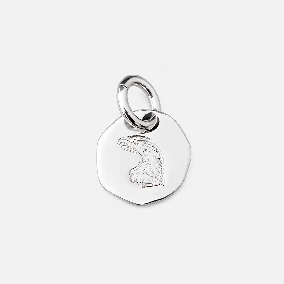 Larry Smith Eagle Head Stamped Pendant