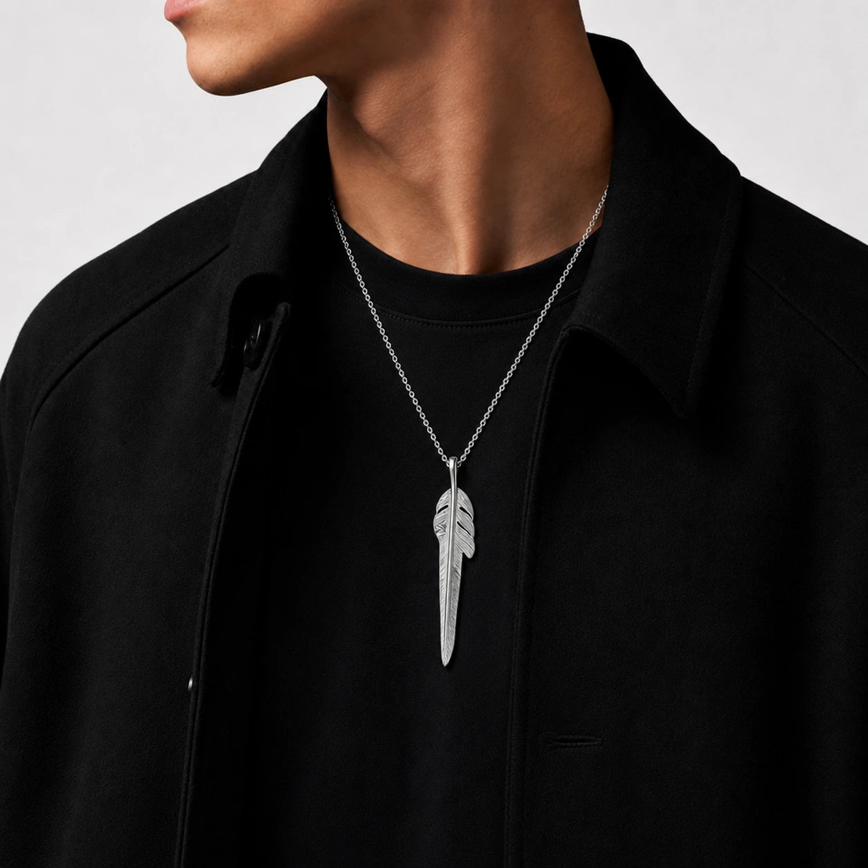 Larry Smith Feather Pendant