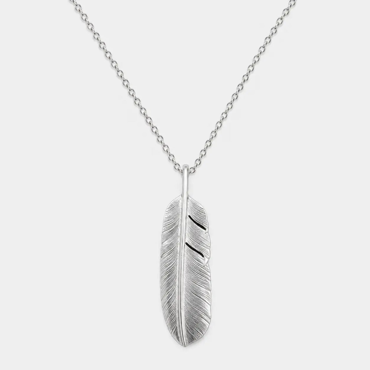 Larry Smith Goro Style Plain Feather Pendant