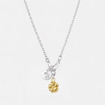 Larry Smith Rose & Stamped Eagle Head Necklace
