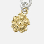 Larry Smith Rose & Stamped Eagle Head Necklace