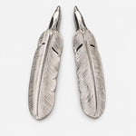 Larry Smith Silver Eagle Head Feather Pendant