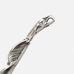 Larry Smith Silver Eagle Head Feather Pendant