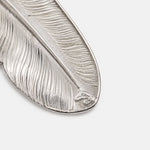 Larry Smith Silver Eagle Head Feather Pendant