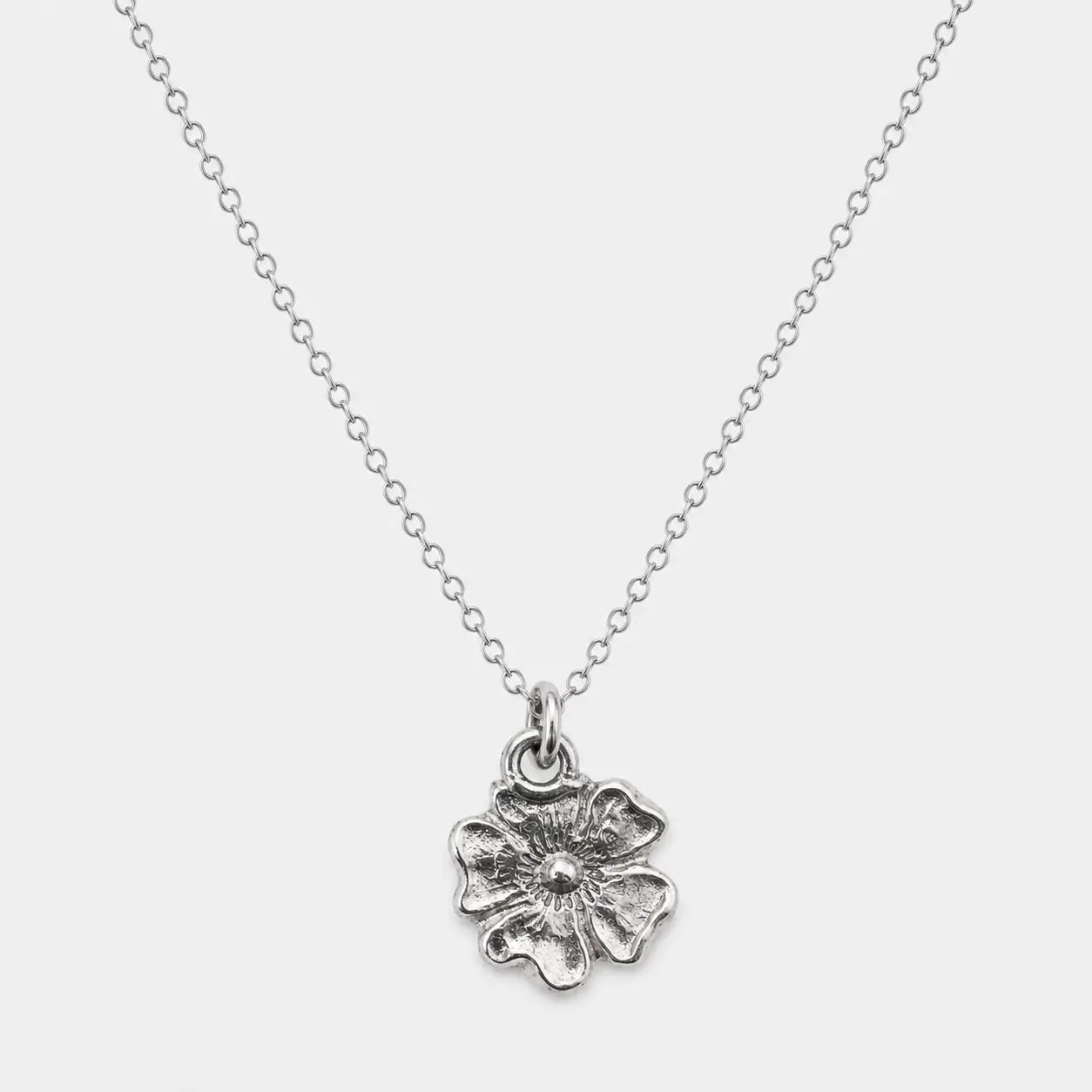 Larry Smith Silver Rose Pendant