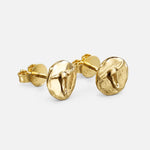 Tady King Longhorn Gold Stud Earrings