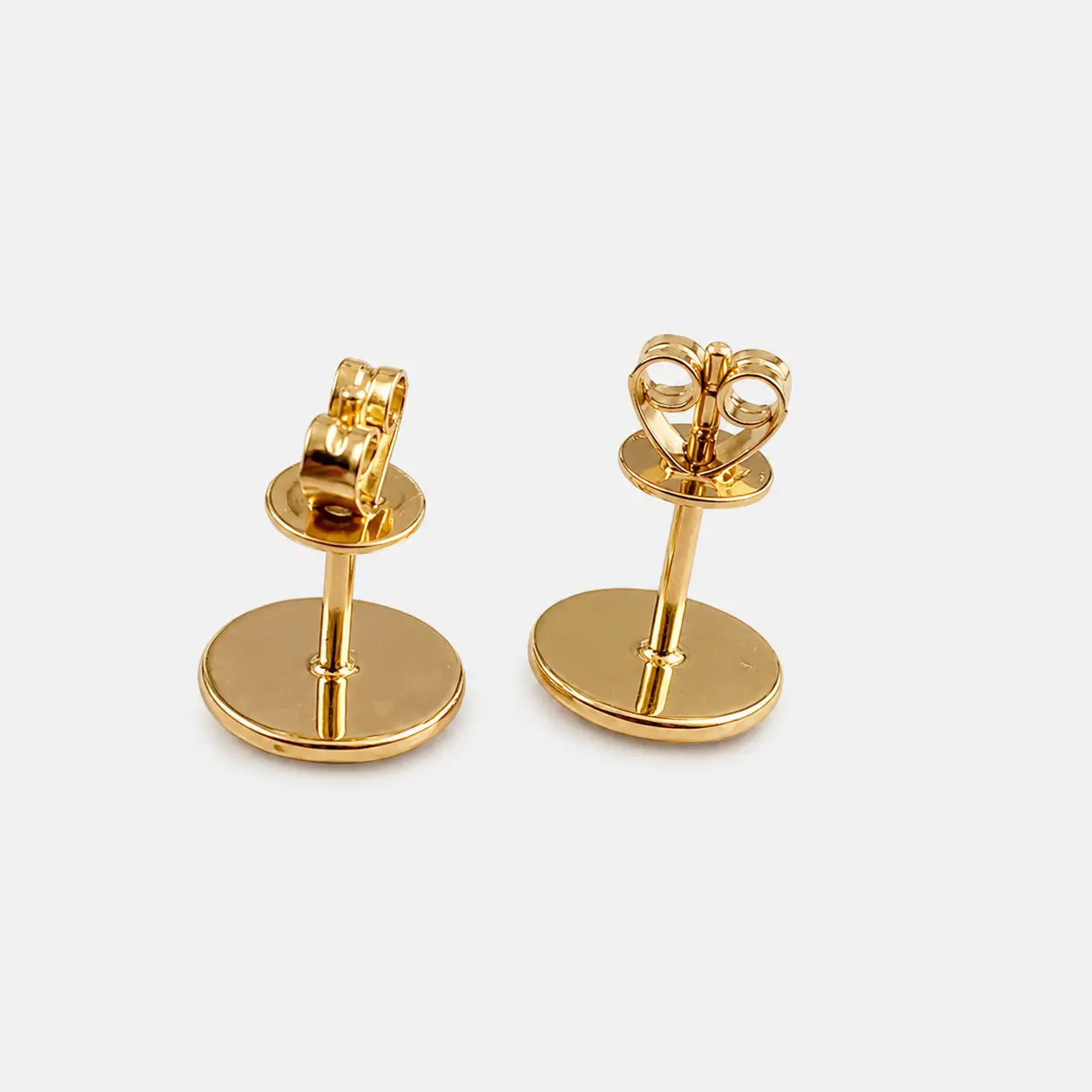 Tady King Longhorn Gold Stud Earrings