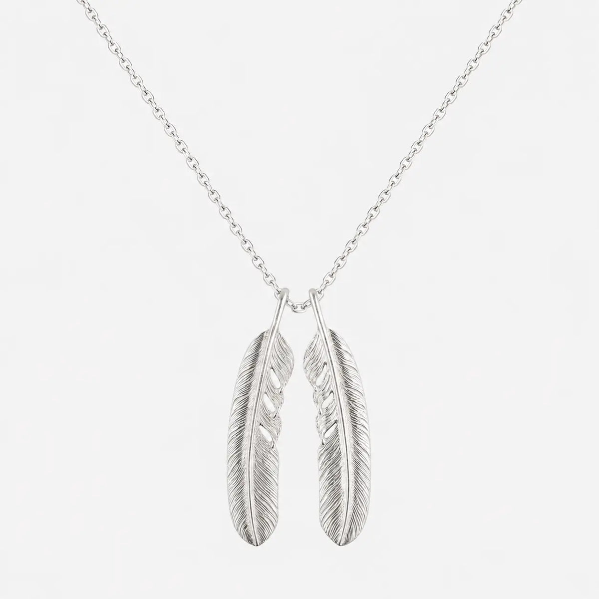 Tady King Silver Feather Pendant