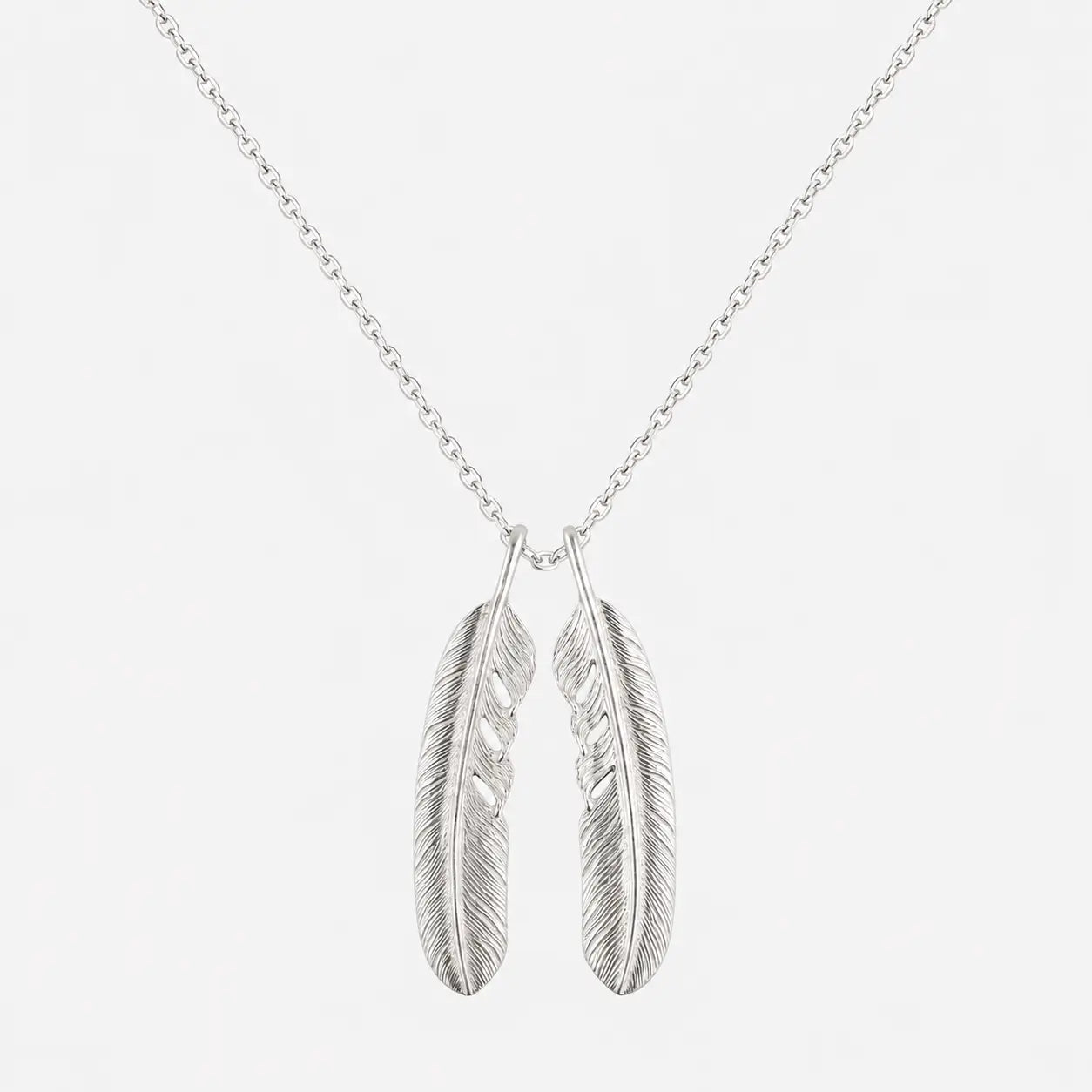 Tady King Silver Feather Pendant