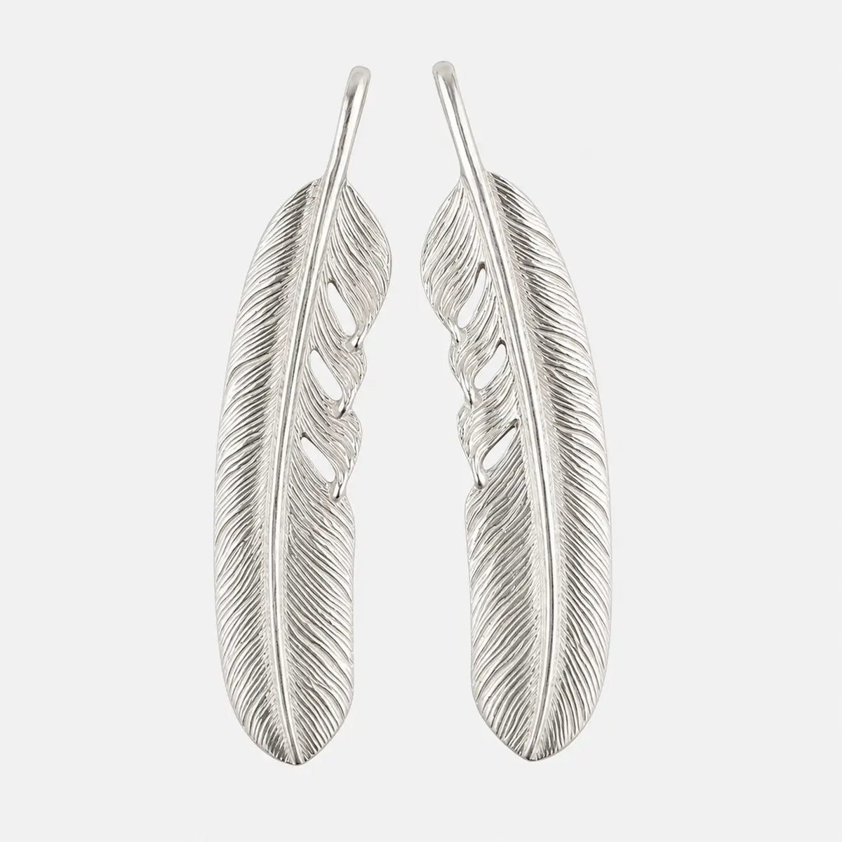 Tady King Silver Feather Pendant