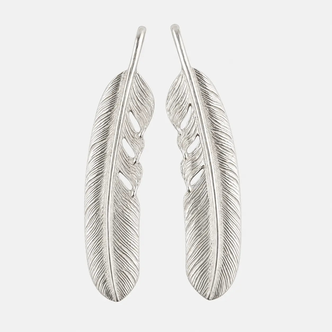 Tady King Silver Feather Pendant