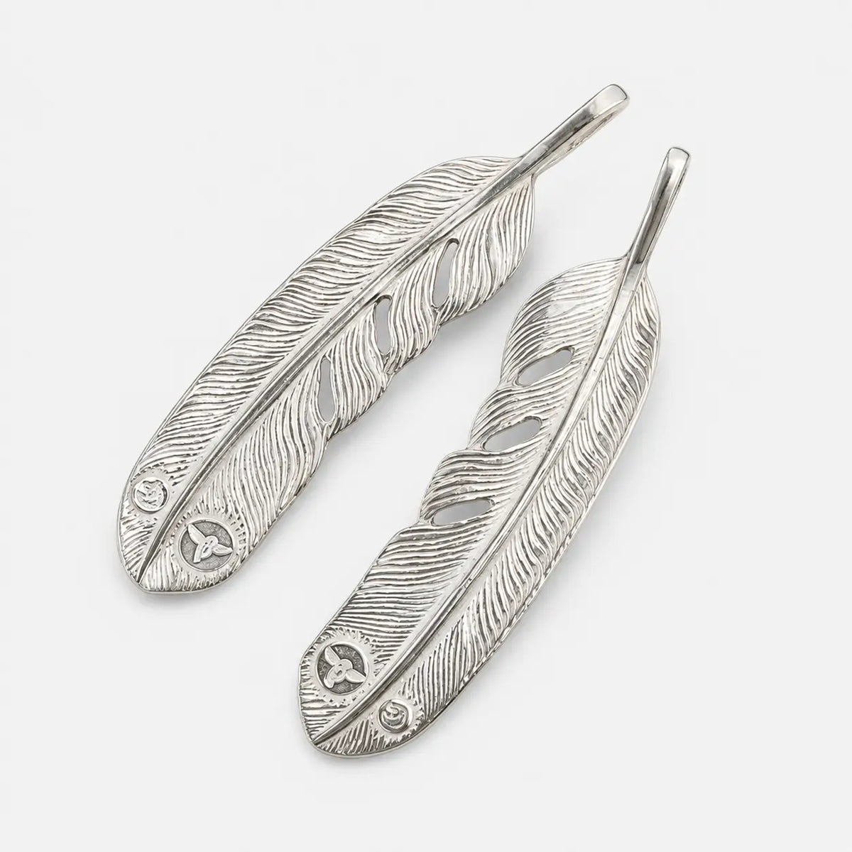 Tady King Silver Feather Pendant