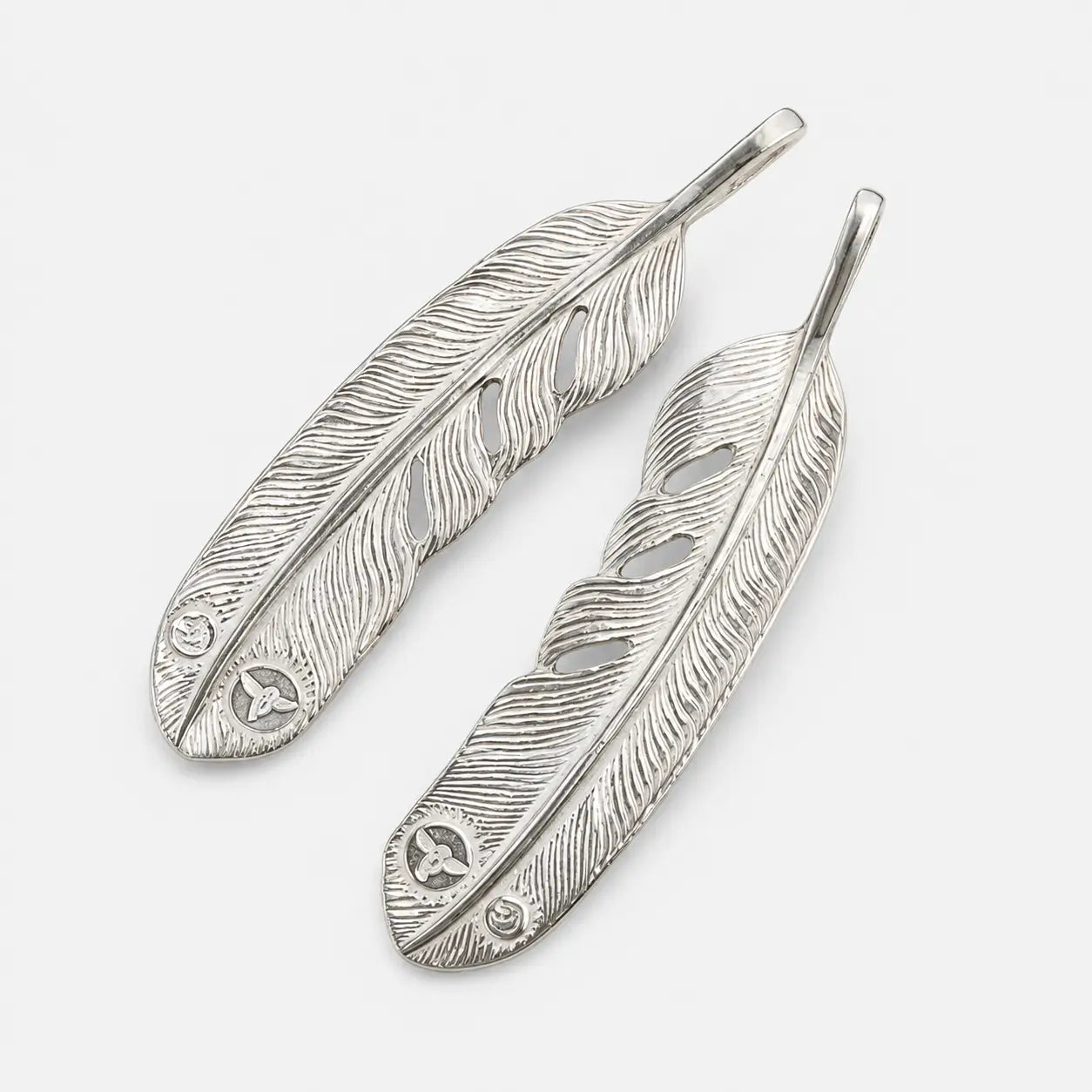 Tady King Silver Feather Pendant