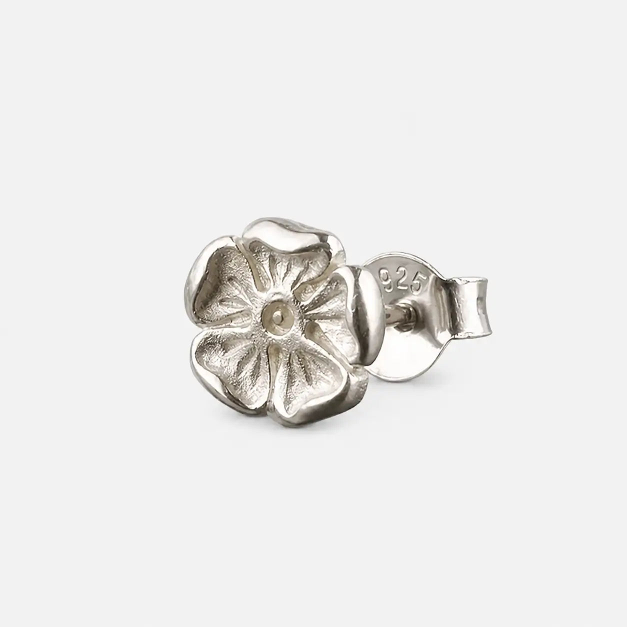 Tady King Silver Rose Earrings