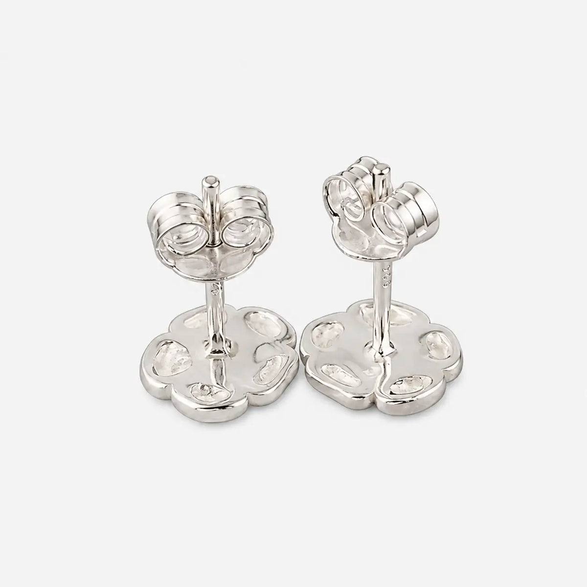 Tady King Silver Rose Earrings