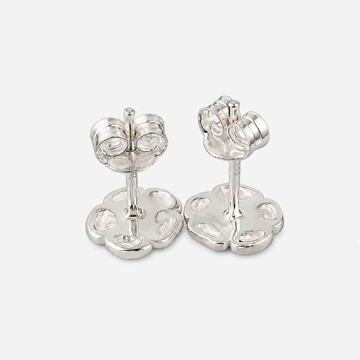 Tady King Silver Rose Earrings