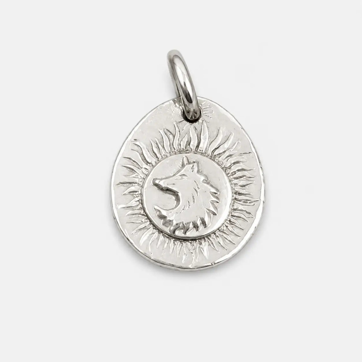 Tady King Stamped Animal Head Pendant