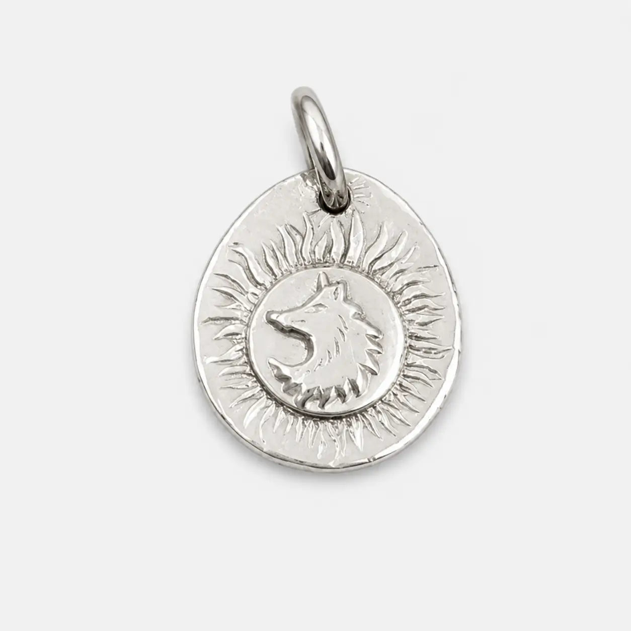 Tady King Stamped Animal Head Pendant