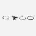 Werkstatt München 4 Silver Ring Combination Eagle