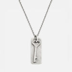 Werkstatt München Fine Chain Key + Tag Necklace