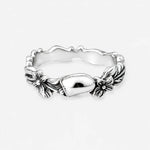 Werkstatt München Floral Skull Ring